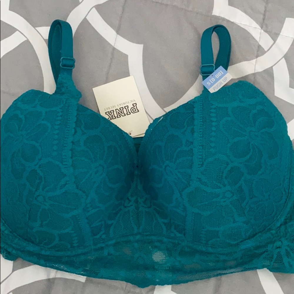 PINK Victoria Secret turquoise bralette